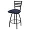 Holland Bar Stool Co 30" Swivel Bar Stool, Pewter Finish, Graph Anchor Seat X410 - alternate 1